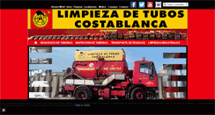 Desktop Screenshot of limpiezadetuboscostablanca.net